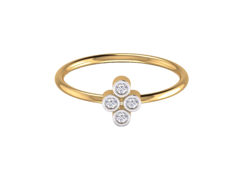 Delicate pavé detail fine band