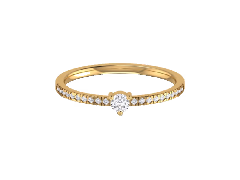 Subtle modern accent ring