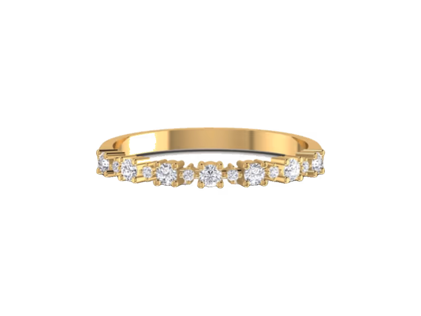 Graduated Pavé Half-Band