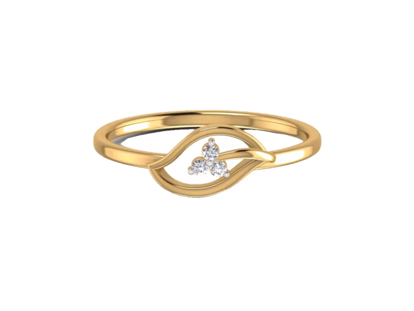 Understated 1.34g band with a barely-there 0.04ct accent