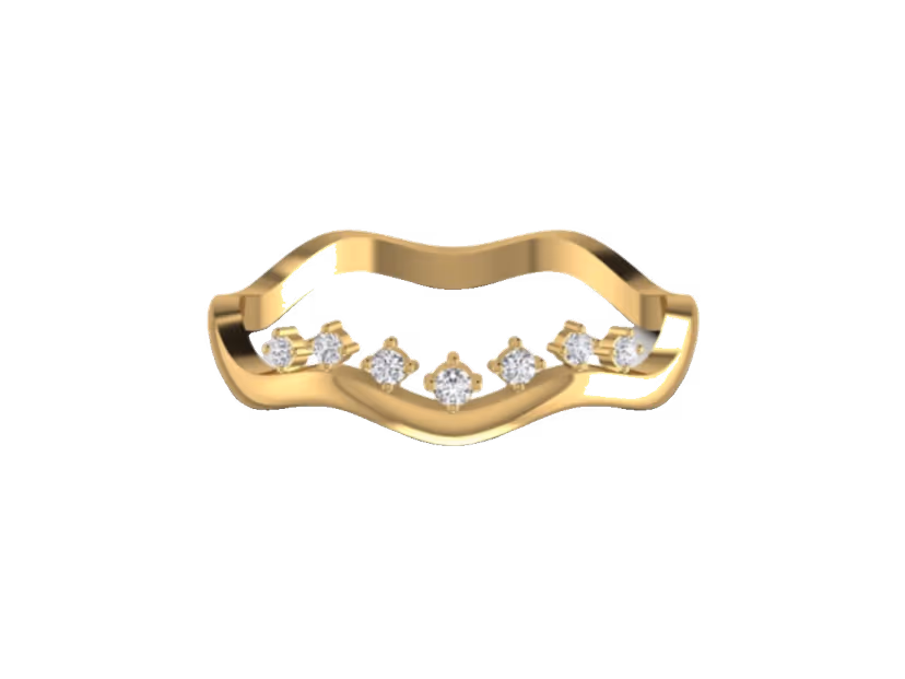 Mid-weight 1.66g band with a clean 0.10ct round stone