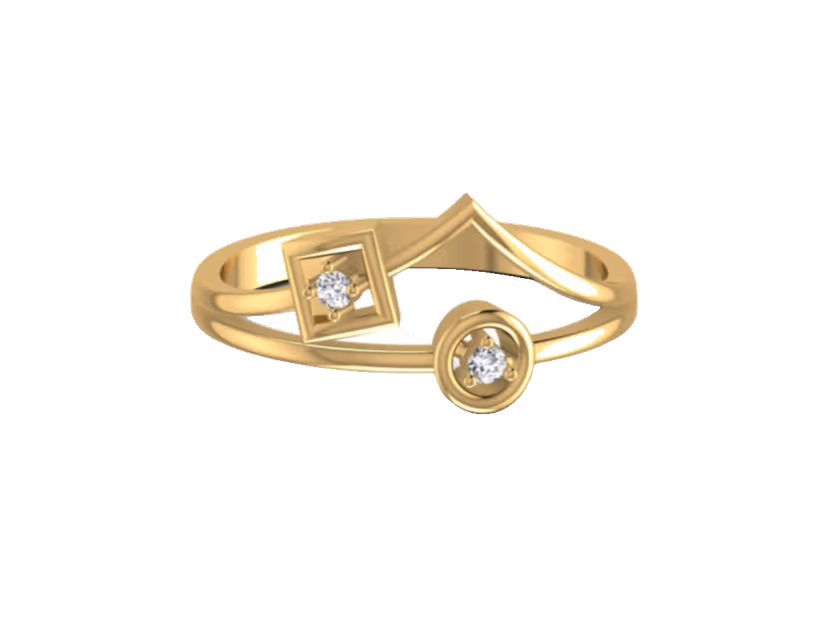 Sleek minimalist everyday ring