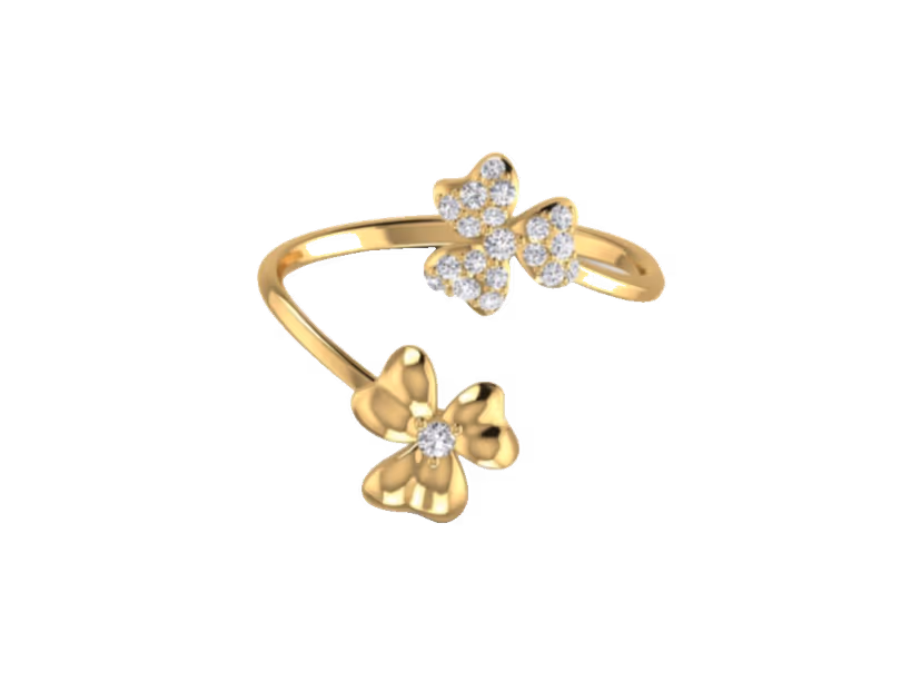 Delicate diamond accent band