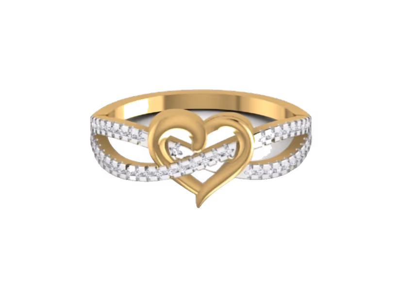 Contemporary sparkle ring