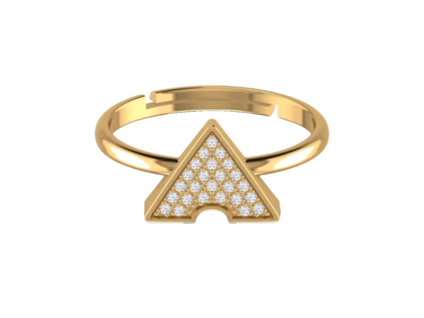 Diamond-forward 1.95g band with a 0.23ct stone for added presence