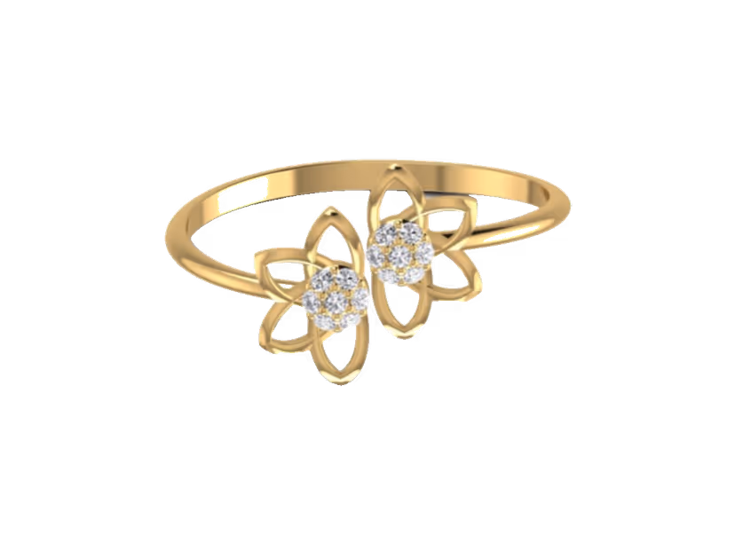 Dainty 1.26g solitaire with a 0.10ct round diamond