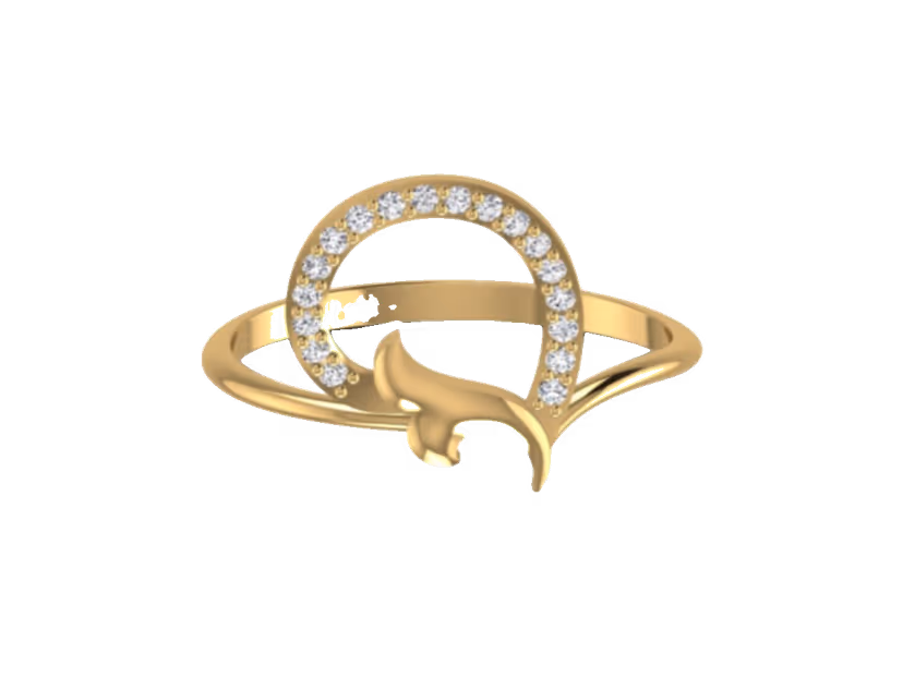 Everyday-weight 1.55g band lit by a 0.17ct round diamond