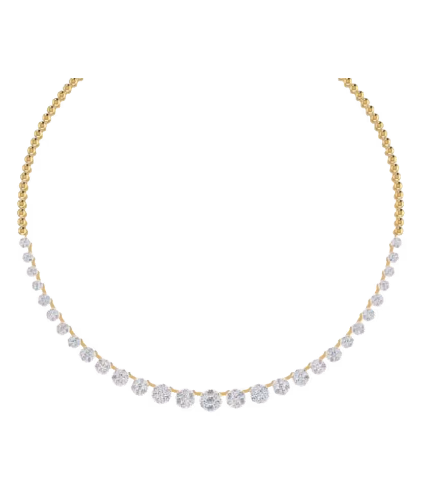Graduated Pavé Tennis Chain