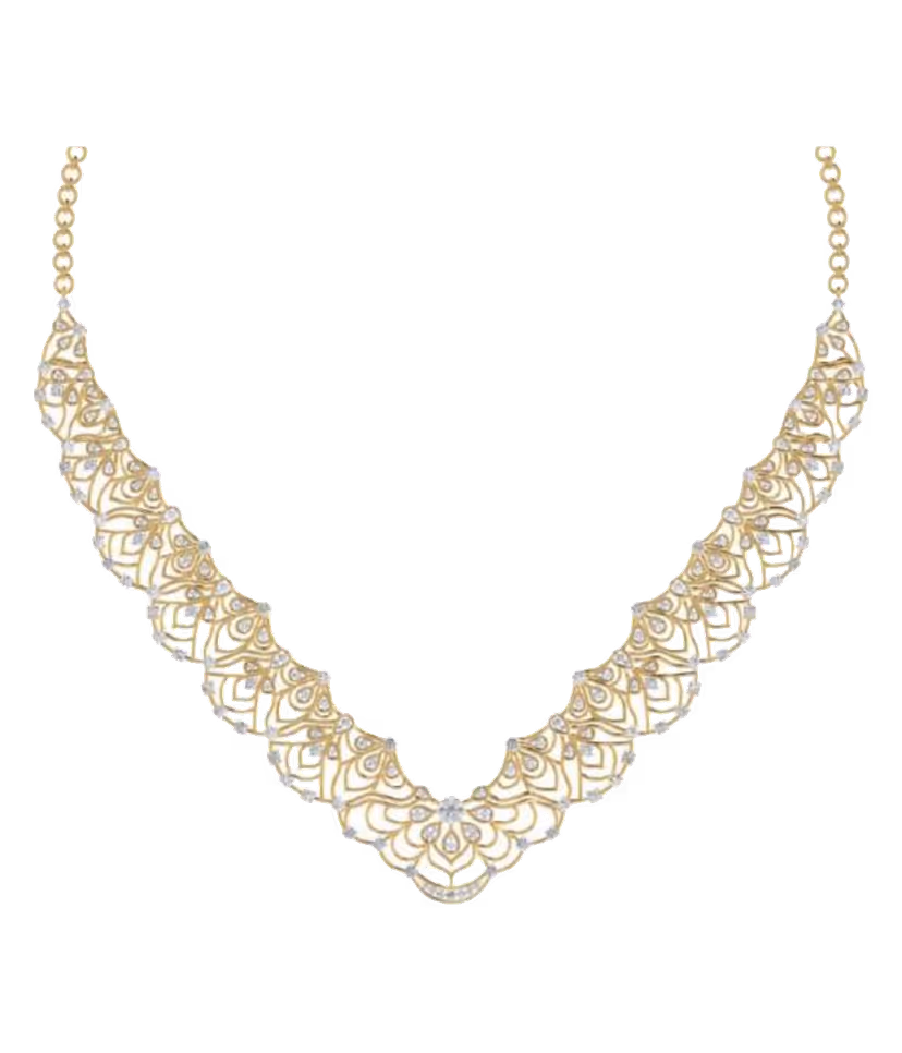 V-Shape Diamond Lace