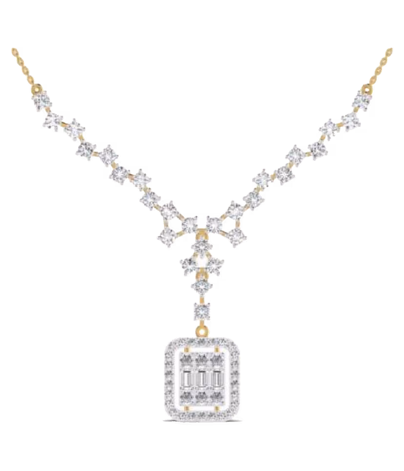Emerald-Cut Centerpiece Chain
