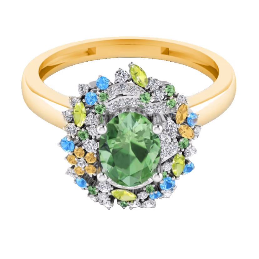 Peridot Oval Cocktail