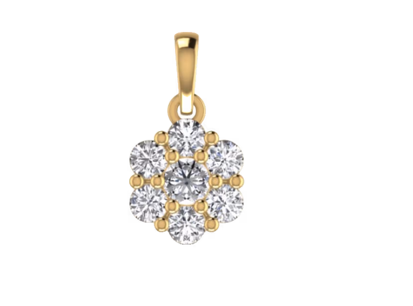 Cluster Flower Pendant