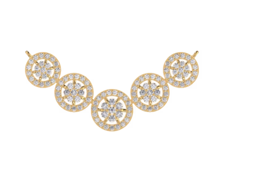 Three-Station Tennis Pendant