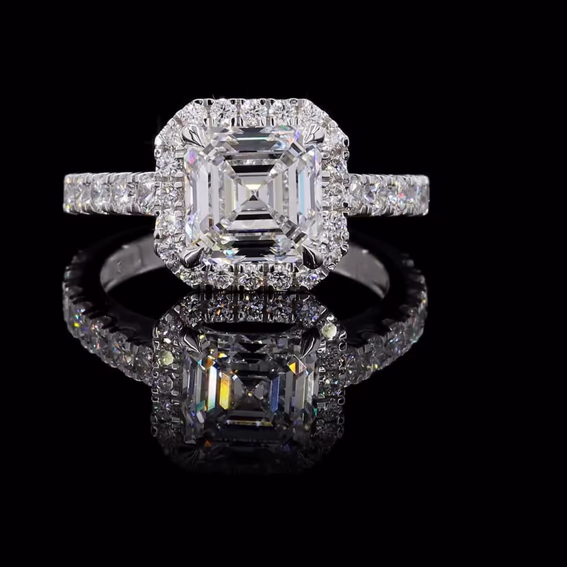 Asscher 3.00ct Solitaire