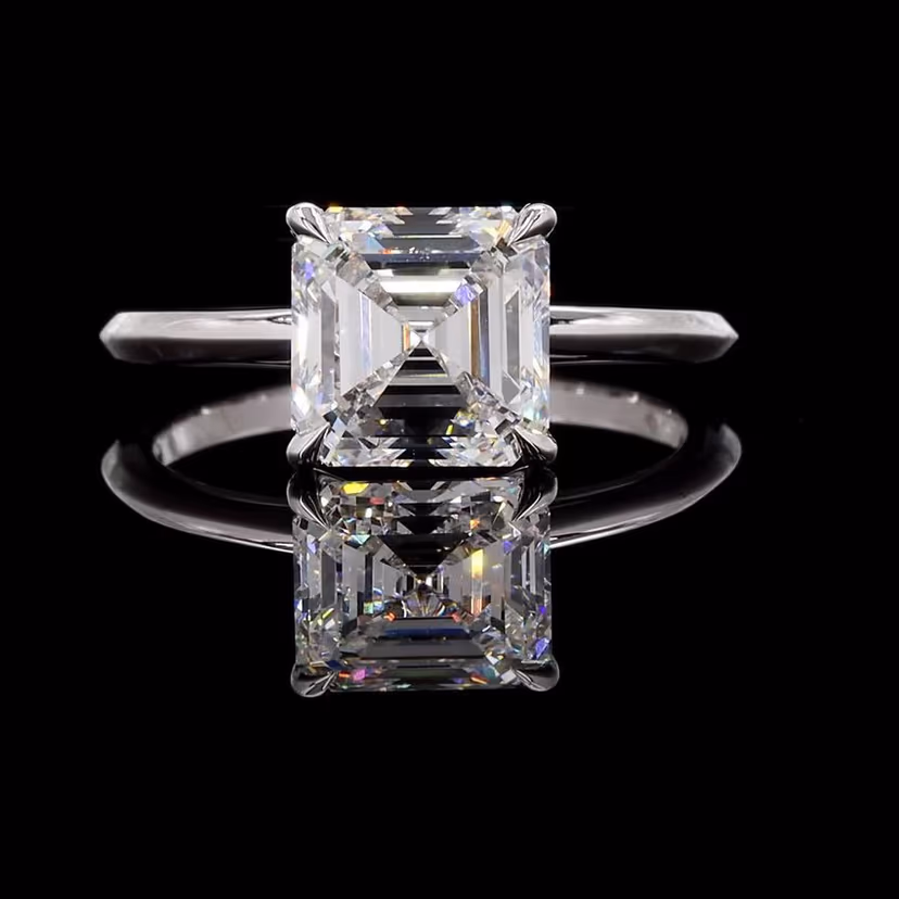 Asscher 3.00ct Solitaire