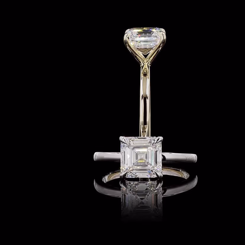 Asscher 3.00ct Solitaire