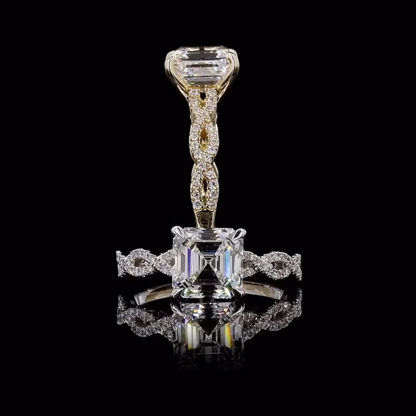 Asscher 3.00ct Solitaire