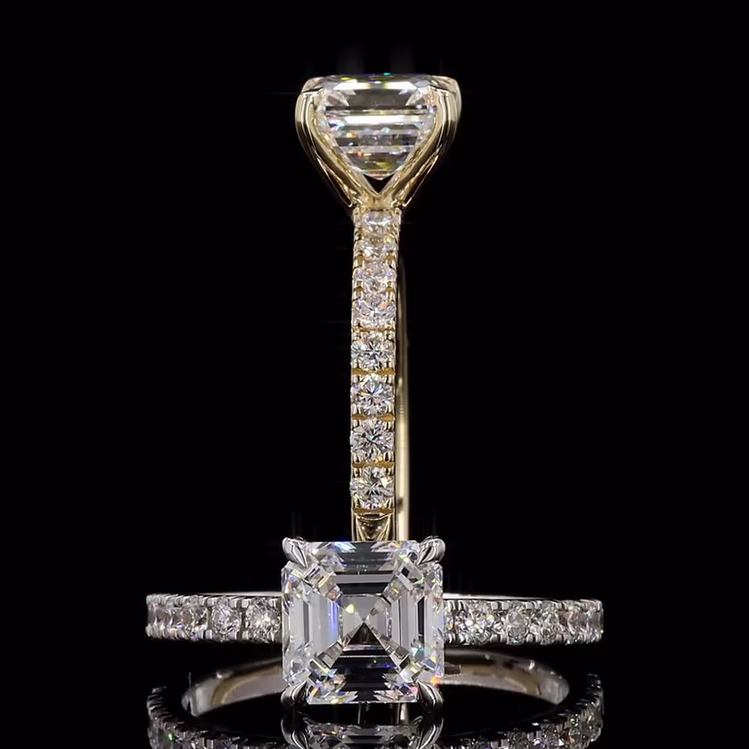 Asscher 3.00ct Solitaire