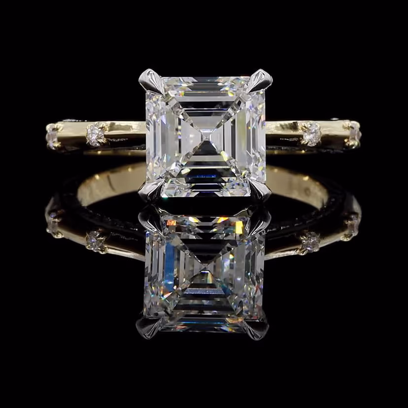 Asscher 3.00ct Solitaire