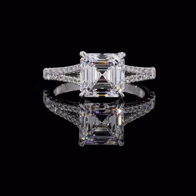 Asscher 3.00ct Solitaire