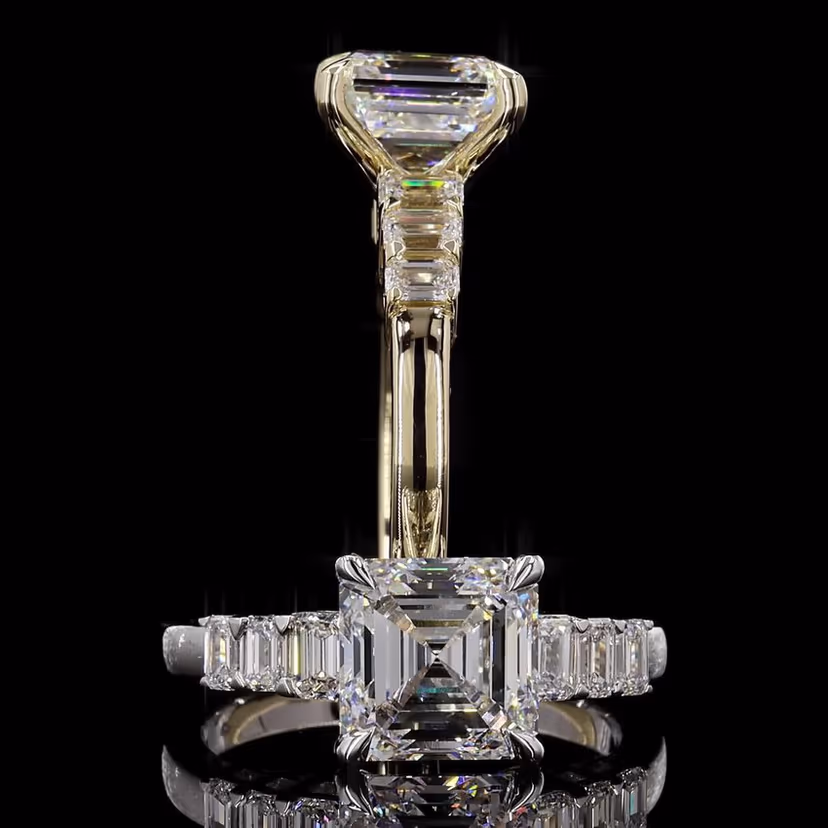 Asscher 3.00ct Solitaire
