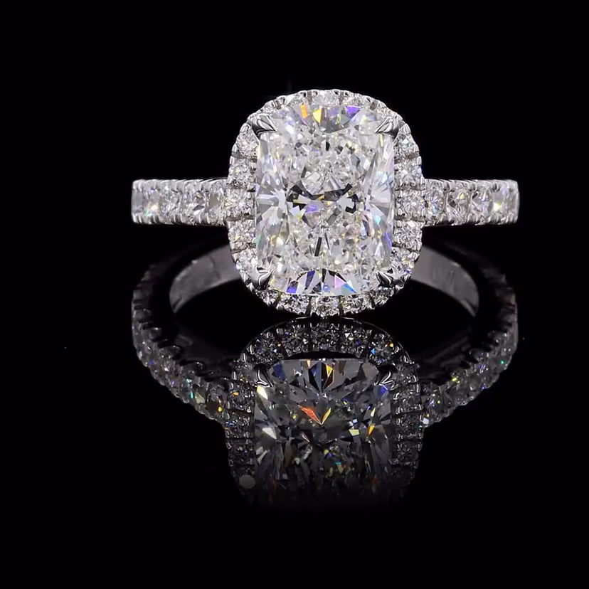 Long Cushion 3.00ct Solitaire