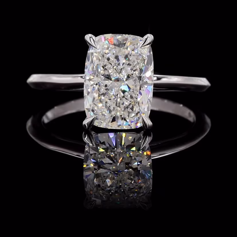 Long Cushion 3.00ct Solitaire