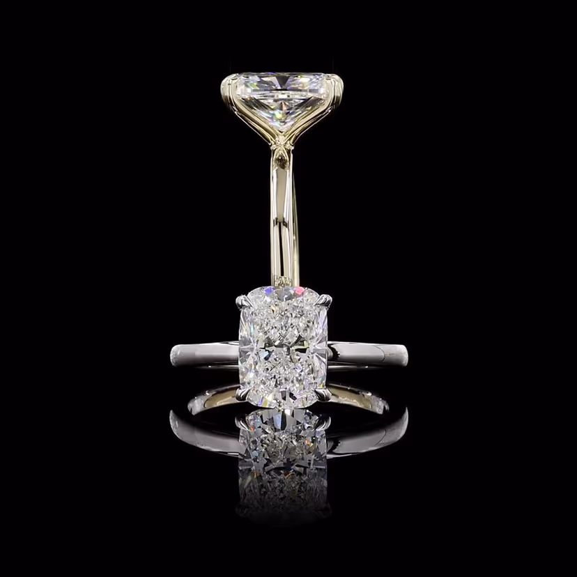 Long Cushion 3.00ct Solitaire