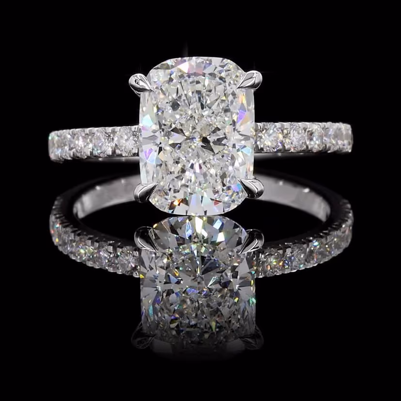 Long Cushion 3.00ct Solitaire
