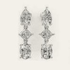 E0213MX400 lab-grown diamond earring, 14KT