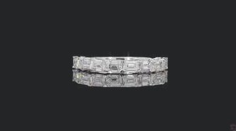 LBD907-EM200 lab-grown diamond band, 14KT