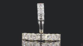 LBD921-AS300 lab-grown diamond band, 14KT