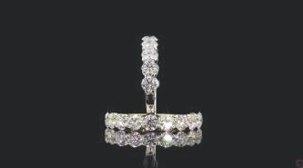 LBD921-RD200 lab-grown diamond band, 14KT