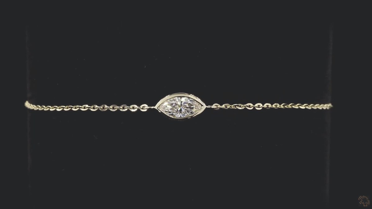 LBR921-MQ050 lab-grown diamond fashion piece, 14KT