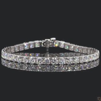 LBR930-RD1000 lab-grown diamond tennis bracelet, 14KT
