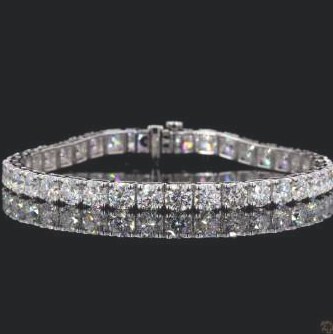 LBR930-RD1500 lab-grown diamond tennis bracelet, 14KT