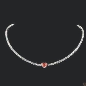 LNK1006 lab-grown diamond tennis chain, 14KT