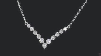 LNK904-RD100 lab-grown diamond fashion piece, 14KT