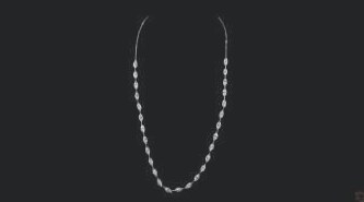 LNK933-MQ900 lab-grown diamond tennis chain, 14KT
