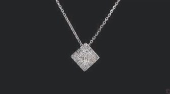 LNK974-PC100 lab-grown diamond pendant, 14KT