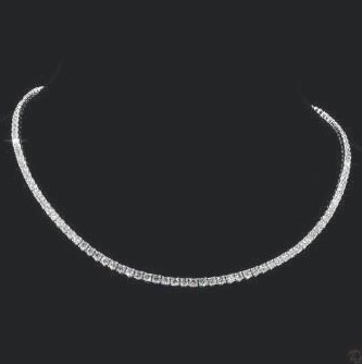 LNK990-RD1000 lab-grown diamond tennis chain, 14KT